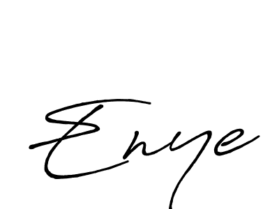 Use a signature maker to create a handwritten signature online. With this signature software, you can design (Antro_Vectra_Bolder) your own signature for name Enye. Enye signature style 7 images and pictures png