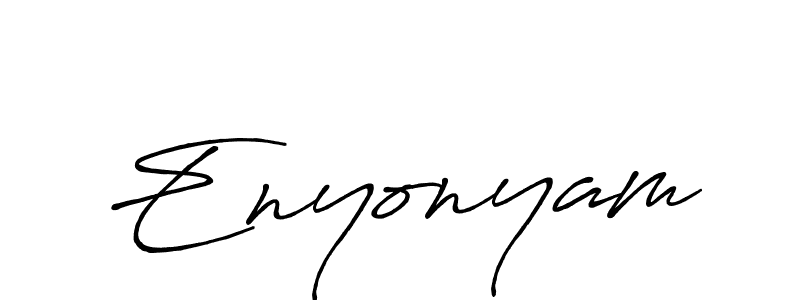 if you are searching for the best signature style for your name Enyonyam. so please give up your signature search. here we have designed multiple signature styles  using Antro_Vectra_Bolder. Enyonyam signature style 7 images and pictures png