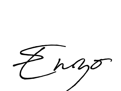 Create a beautiful signature design for name Enzo. With this signature (Antro_Vectra_Bolder) fonts, you can make a handwritten signature for free. Enzo signature style 7 images and pictures png