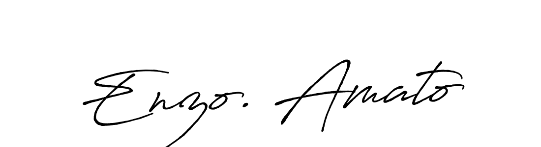 Make a beautiful signature design for name Enzo. Amato. With this signature (Antro_Vectra_Bolder) style, you can create a handwritten signature for free. Enzo. Amato signature style 7 images and pictures png