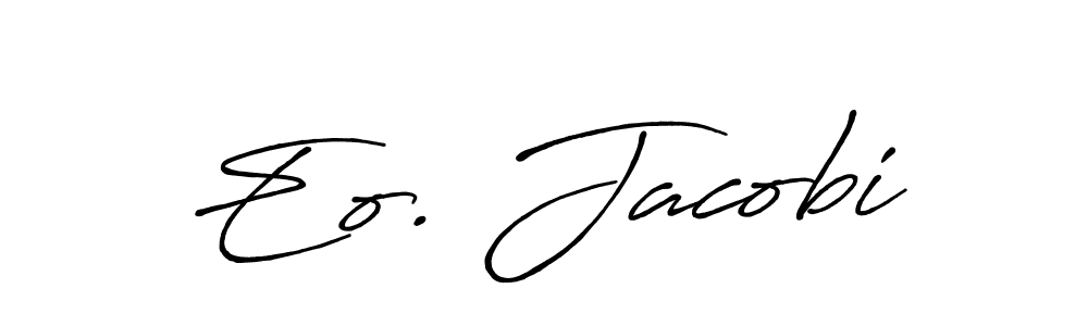 Similarly Antro_Vectra_Bolder is the best handwritten signature design. Signature creator online .You can use it as an online autograph creator for name Eo. Jacobi. Eo. Jacobi signature style 7 images and pictures png