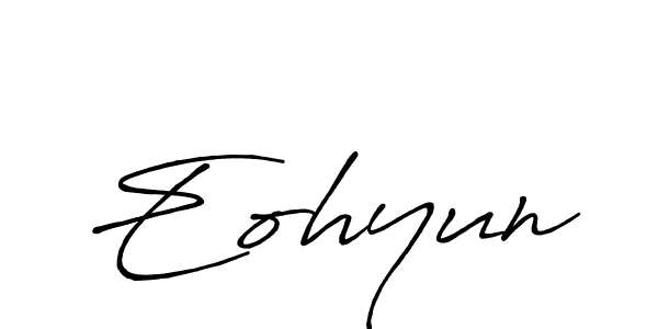 Also You can easily find your signature by using the search form. We will create Eohyun name handwritten signature images for you free of cost using Antro_Vectra_Bolder sign style. Eohyun signature style 7 images and pictures png