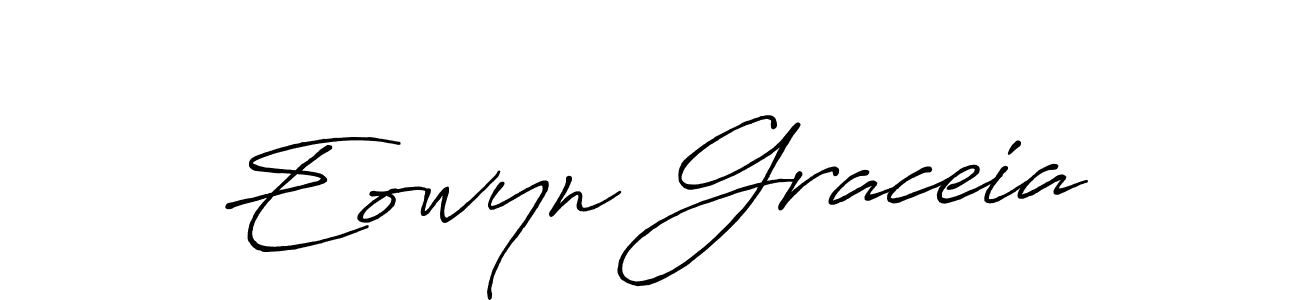 Design your own signature with our free online signature maker. With this signature software, you can create a handwritten (Antro_Vectra_Bolder) signature for name Eowyn Graceia. Eowyn Graceia signature style 7 images and pictures png