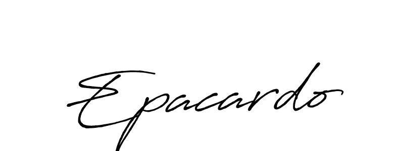 Epacardo stylish signature style. Best Handwritten Sign (Antro_Vectra_Bolder) for my name. Handwritten Signature Collection Ideas for my name Epacardo. Epacardo signature style 7 images and pictures png