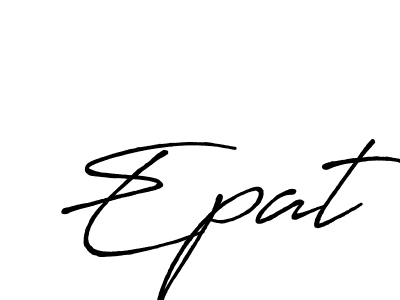 Make a beautiful signature design for name Epat. Use this online signature maker to create a handwritten signature for free. Epat signature style 7 images and pictures png