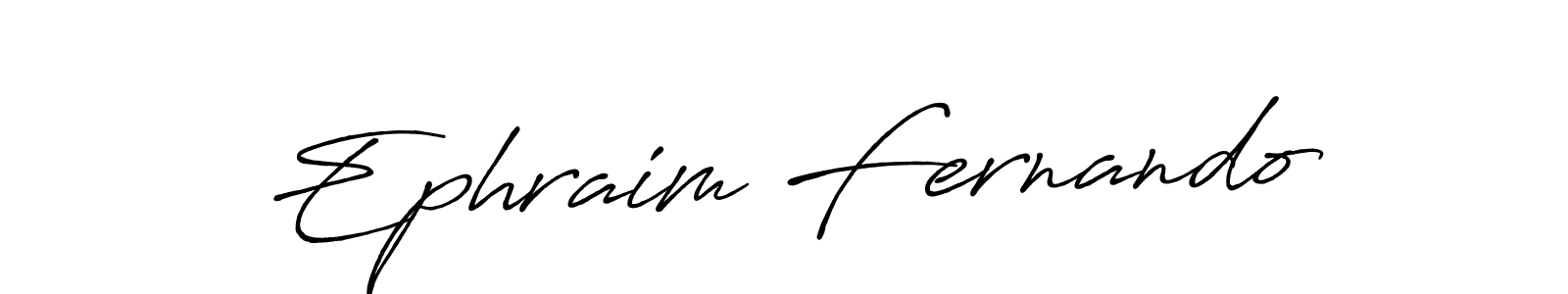 How to make Ephraim Fernando name signature. Use Antro_Vectra_Bolder style for creating short signs online. This is the latest handwritten sign. Ephraim Fernando signature style 7 images and pictures png