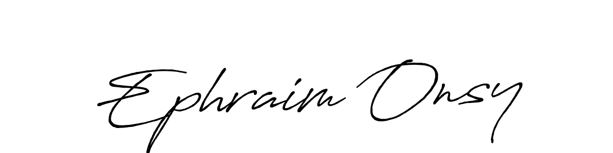 Best and Professional Signature Style for Ephraim Onsy. Antro_Vectra_Bolder Best Signature Style Collection. Ephraim Onsy signature style 7 images and pictures png