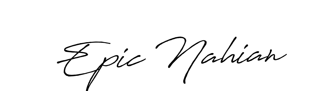 It looks lik you need a new signature style for name Epic Nahian. Design unique handwritten (Antro_Vectra_Bolder) signature with our free signature maker in just a few clicks. Epic Nahian signature style 7 images and pictures png