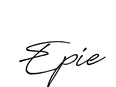 It looks lik you need a new signature style for name Epie. Design unique handwritten (Antro_Vectra_Bolder) signature with our free signature maker in just a few clicks. Epie signature style 7 images and pictures png