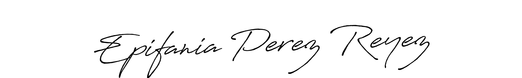 The best way (Antro_Vectra_Bolder) to make a short signature is to pick only two or three words in your name. The name Epifania Perez Reyez include a total of six letters. For converting this name. Epifania Perez Reyez signature style 7 images and pictures png