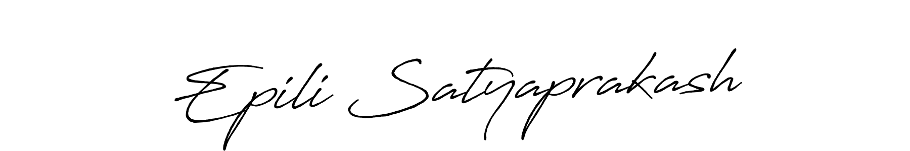 Also You can easily find your signature by using the search form. We will create Epili Satyaprakash name handwritten signature images for you free of cost using Antro_Vectra_Bolder sign style. Epili Satyaprakash signature style 7 images and pictures png