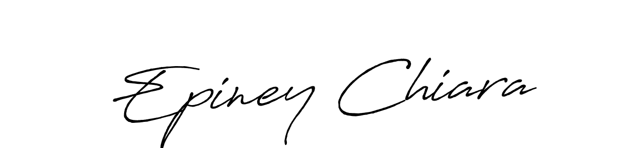 Design your own signature with our free online signature maker. With this signature software, you can create a handwritten (Antro_Vectra_Bolder) signature for name Epiney Chiara. Epiney Chiara signature style 7 images and pictures png