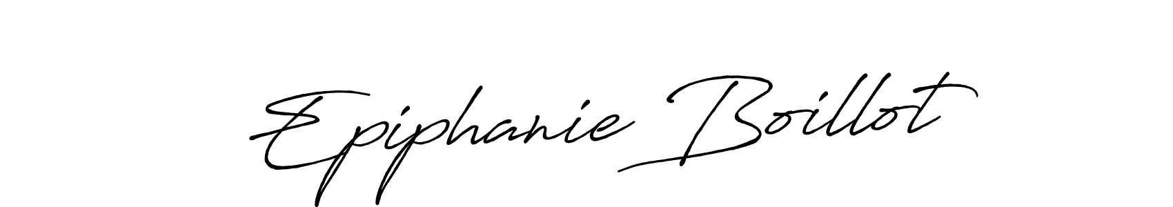 Make a beautiful signature design for name Epiphanie Boillot. With this signature (Antro_Vectra_Bolder) style, you can create a handwritten signature for free. Epiphanie Boillot signature style 7 images and pictures png