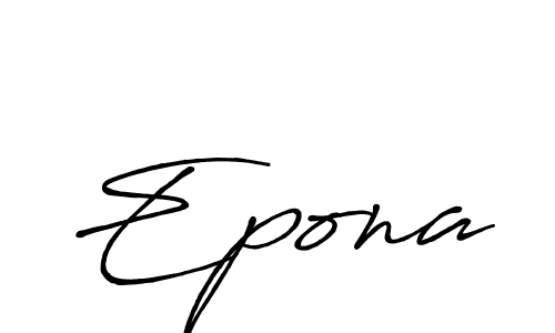 Make a beautiful signature design for name Epona. With this signature (Antro_Vectra_Bolder) style, you can create a handwritten signature for free. Epona signature style 7 images and pictures png