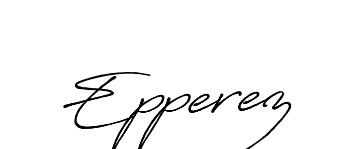 Make a beautiful signature design for name Epperez. With this signature (Antro_Vectra_Bolder) style, you can create a handwritten signature for free. Epperez signature style 7 images and pictures png