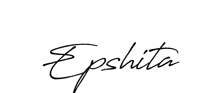 Also we have Epshita name is the best signature style. Create professional handwritten signature collection using Antro_Vectra_Bolder autograph style. Epshita signature style 7 images and pictures png