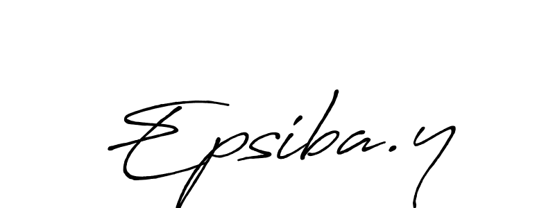 Epsiba.y stylish signature style. Best Handwritten Sign (Antro_Vectra_Bolder) for my name. Handwritten Signature Collection Ideas for my name Epsiba.y. Epsiba.y signature style 7 images and pictures png