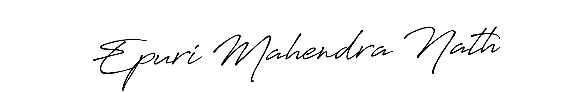 It looks lik you need a new signature style for name Epuri Mahendra Nath. Design unique handwritten (Antro_Vectra_Bolder) signature with our free signature maker in just a few clicks. Epuri Mahendra Nath signature style 7 images and pictures png