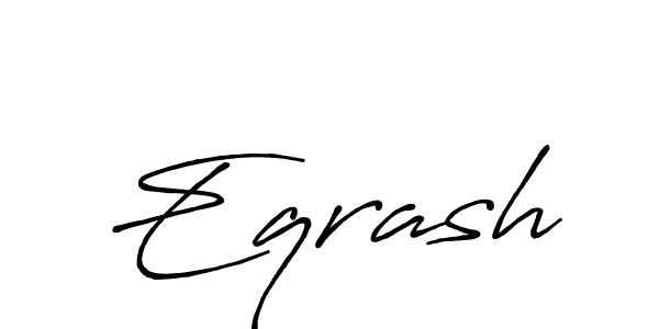 Eqrash stylish signature style. Best Handwritten Sign (Antro_Vectra_Bolder) for my name. Handwritten Signature Collection Ideas for my name Eqrash. Eqrash signature style 7 images and pictures png