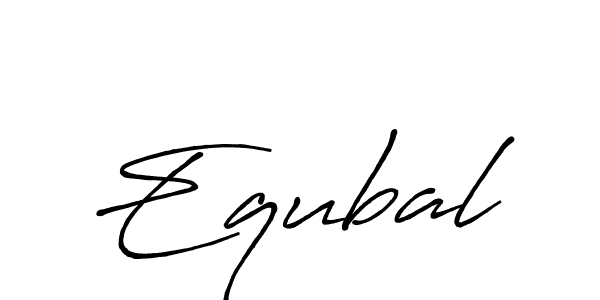 It looks lik you need a new signature style for name Equbal. Design unique handwritten (Antro_Vectra_Bolder) signature with our free signature maker in just a few clicks. Equbal signature style 7 images and pictures png