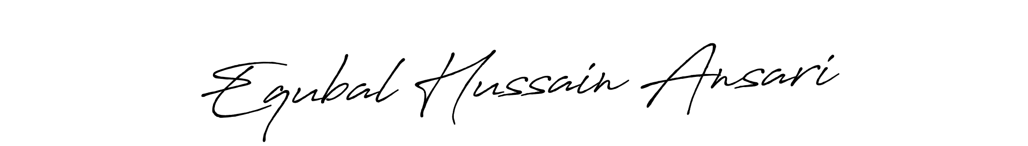 Also we have Equbal Hussain Ansari name is the best signature style. Create professional handwritten signature collection using Antro_Vectra_Bolder autograph style. Equbal Hussain Ansari signature style 7 images and pictures png