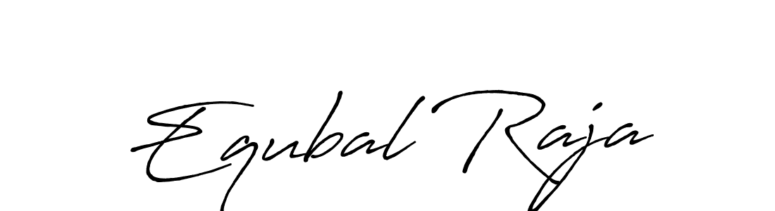 Also You can easily find your signature by using the search form. We will create Equbal Raja name handwritten signature images for you free of cost using Antro_Vectra_Bolder sign style. Equbal Raja signature style 7 images and pictures png