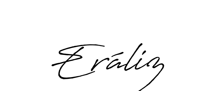 The best way (Antro_Vectra_Bolder) to make a short signature is to pick only two or three words in your name. The name Eráliz include a total of six letters. For converting this name. Eráliz signature style 7 images and pictures png