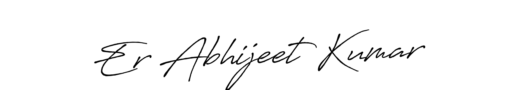 Make a beautiful signature design for name Er Abhijeet Kumar. With this signature (Antro_Vectra_Bolder) style, you can create a handwritten signature for free. Er Abhijeet Kumar signature style 7 images and pictures png