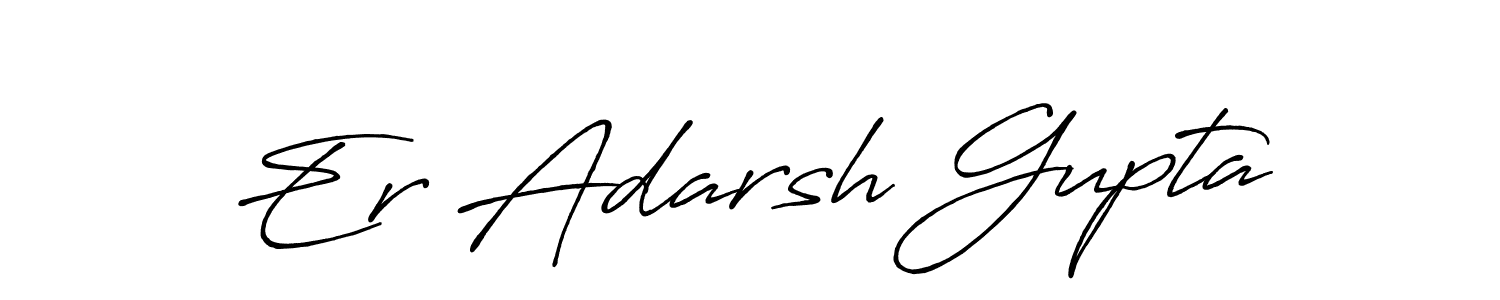 How to make Er Adarsh Gupta signature? Antro_Vectra_Bolder is a professional autograph style. Create handwritten signature for Er Adarsh Gupta name. Er Adarsh Gupta signature style 7 images and pictures png