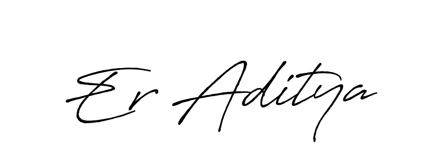 Create a beautiful signature design for name Er Aditya. With this signature (Antro_Vectra_Bolder) fonts, you can make a handwritten signature for free. Er Aditya signature style 7 images and pictures png