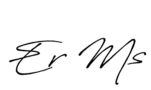 Make a beautiful signature design for name Er Ms. With this signature (Antro_Vectra_Bolder) style, you can create a handwritten signature for free. Er Ms signature style 7 images and pictures png