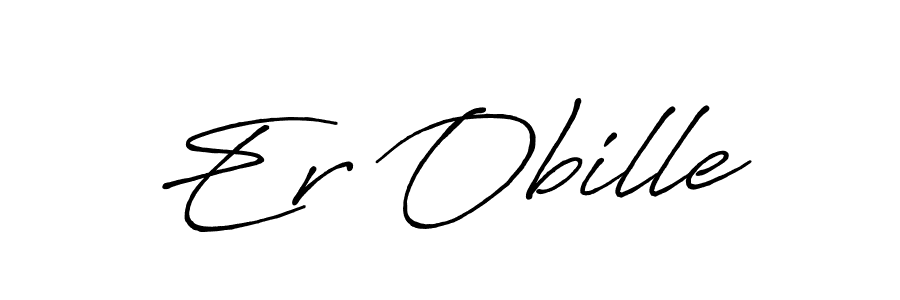 The best way (Antro_Vectra_Bolder) to make a short signature is to pick only two or three words in your name. The name Er Obille include a total of six letters. For converting this name. Er Obille signature style 7 images and pictures png