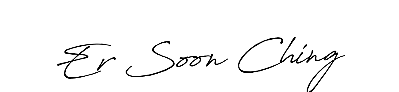 Also we have Er Soon Ching name is the best signature style. Create professional handwritten signature collection using Antro_Vectra_Bolder autograph style. Er Soon Ching signature style 7 images and pictures png