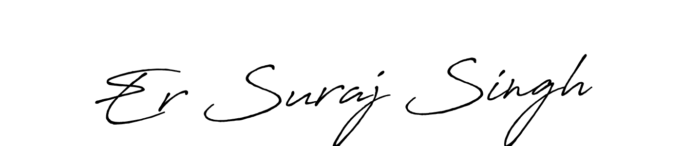 Use a signature maker to create a handwritten signature online. With this signature software, you can design (Antro_Vectra_Bolder) your own signature for name Er Suraj Singh. Er Suraj Singh signature style 7 images and pictures png