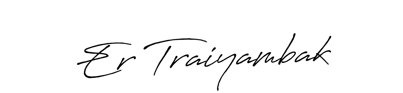 How to Draw Er Traiyambak signature style? Antro_Vectra_Bolder is a latest design signature styles for name Er Traiyambak. Er Traiyambak signature style 7 images and pictures png