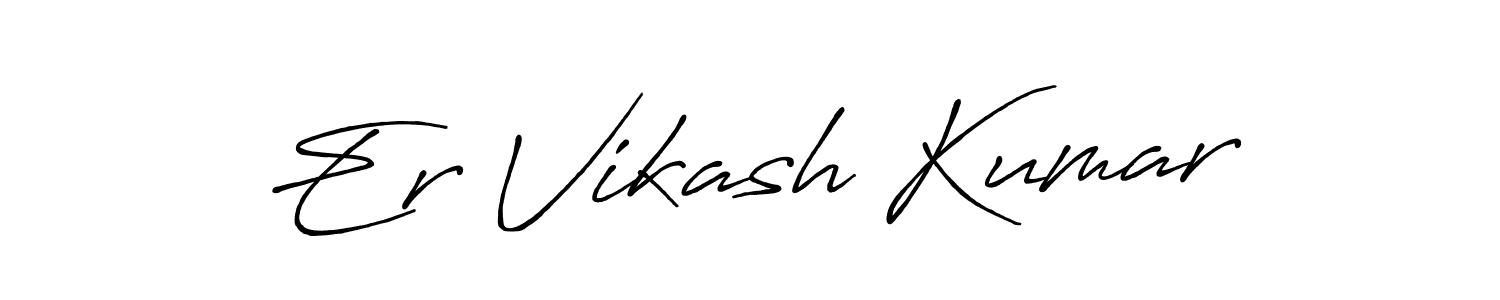 The best way (Antro_Vectra_Bolder) to make a short signature is to pick only two or three words in your name. The name Er Vikash Kumar include a total of six letters. For converting this name. Er Vikash Kumar signature style 7 images and pictures png