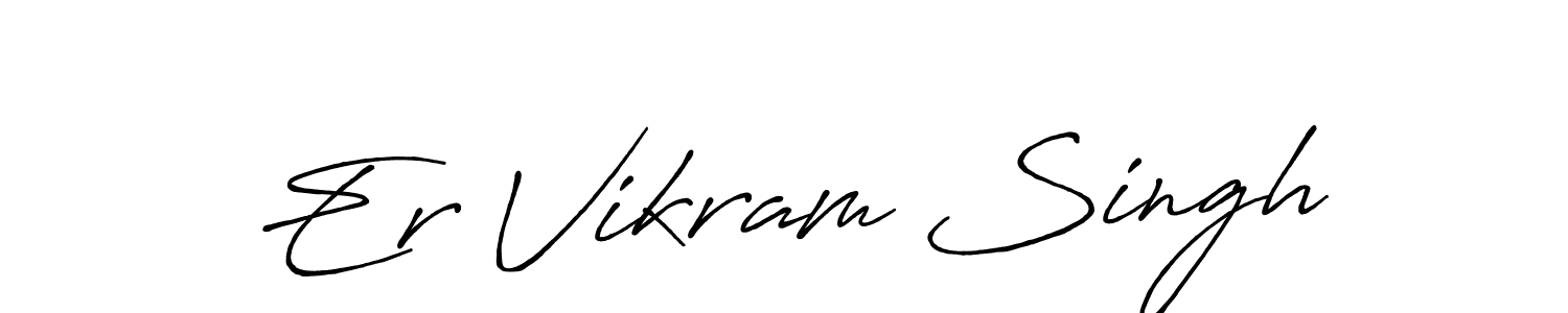 Er Vikram Singh stylish signature style. Best Handwritten Sign (Antro_Vectra_Bolder) for my name. Handwritten Signature Collection Ideas for my name Er Vikram Singh. Er Vikram Singh signature style 7 images and pictures png