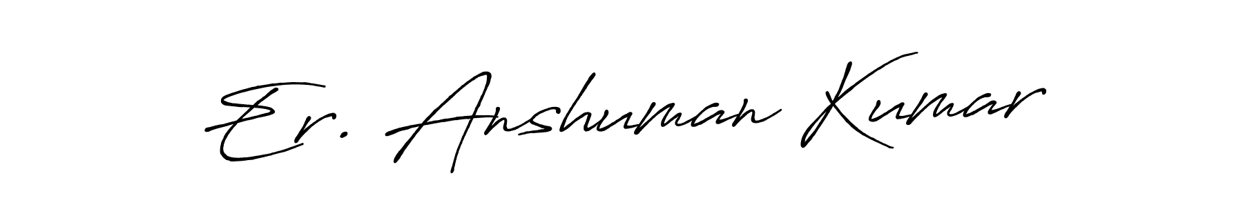 Here are the top 10 professional signature styles for the name Er. Anshuman Kumar. These are the best autograph styles you can use for your name. Er. Anshuman Kumar signature style 7 images and pictures png