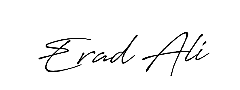 How to make Erad Ali signature? Antro_Vectra_Bolder is a professional autograph style. Create handwritten signature for Erad Ali name. Erad Ali signature style 7 images and pictures png