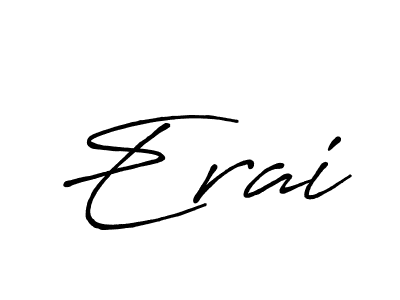 Also You can easily find your signature by using the search form. We will create Erai name handwritten signature images for you free of cost using Antro_Vectra_Bolder sign style. Erai signature style 7 images and pictures png