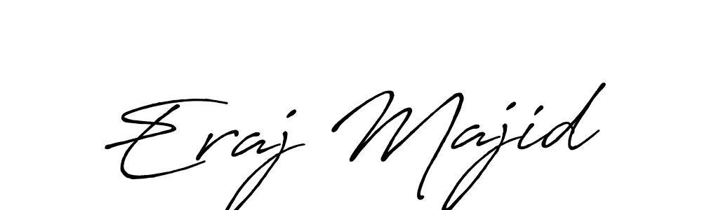 if you are searching for the best signature style for your name Eraj Majid. so please give up your signature search. here we have designed multiple signature styles  using Antro_Vectra_Bolder. Eraj Majid signature style 7 images and pictures png