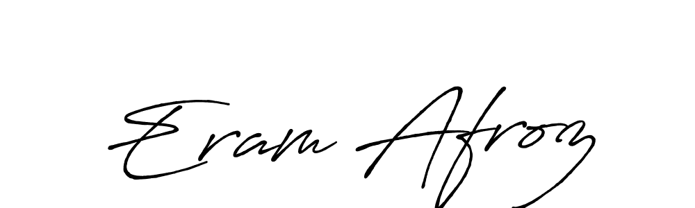 Antro_Vectra_Bolder is a professional signature style that is perfect for those who want to add a touch of class to their signature. It is also a great choice for those who want to make their signature more unique. Get Eram Afroz name to fancy signature for free. Eram Afroz signature style 7 images and pictures png