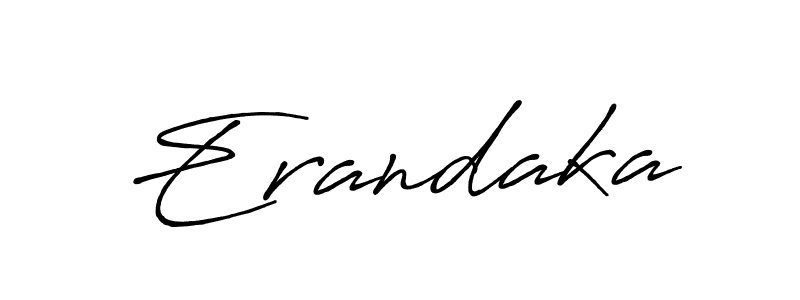 How to make Erandaka signature? Antro_Vectra_Bolder is a professional autograph style. Create handwritten signature for Erandaka name. Erandaka signature style 7 images and pictures png