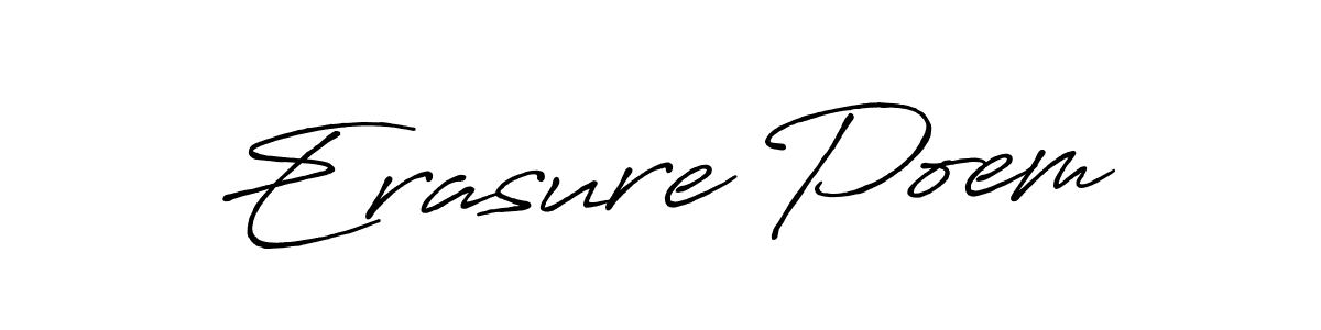 Once you've used our free online signature maker to create your best signature Antro_Vectra_Bolder style, it's time to enjoy all of the benefits that Erasure Poem name signing documents. Erasure Poem signature style 7 images and pictures png