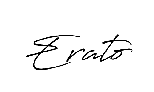 Use a signature maker to create a handwritten signature online. With this signature software, you can design (Antro_Vectra_Bolder) your own signature for name Erato. Erato signature style 7 images and pictures png