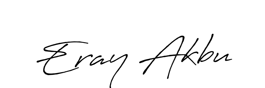 Create a beautiful signature design for name Eray Akbu. With this signature (Antro_Vectra_Bolder) fonts, you can make a handwritten signature for free. Eray Akbu signature style 7 images and pictures png