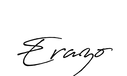 Create a beautiful signature design for name Erazo. With this signature (Antro_Vectra_Bolder) fonts, you can make a handwritten signature for free. Erazo signature style 7 images and pictures png