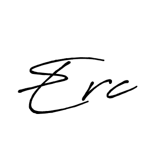 How to make Erc signature? Antro_Vectra_Bolder is a professional autograph style. Create handwritten signature for Erc name. Erc signature style 7 images and pictures png