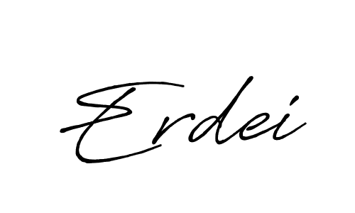 Erdei stylish signature style. Best Handwritten Sign (Antro_Vectra_Bolder) for my name. Handwritten Signature Collection Ideas for my name Erdei. Erdei signature style 7 images and pictures png