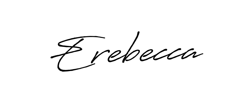 Antro_Vectra_Bolder is a professional signature style that is perfect for those who want to add a touch of class to their signature. It is also a great choice for those who want to make their signature more unique. Get Erebecca name to fancy signature for free. Erebecca signature style 7 images and pictures png